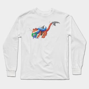 Tiger Shark Wreath Long Sleeve T-Shirt